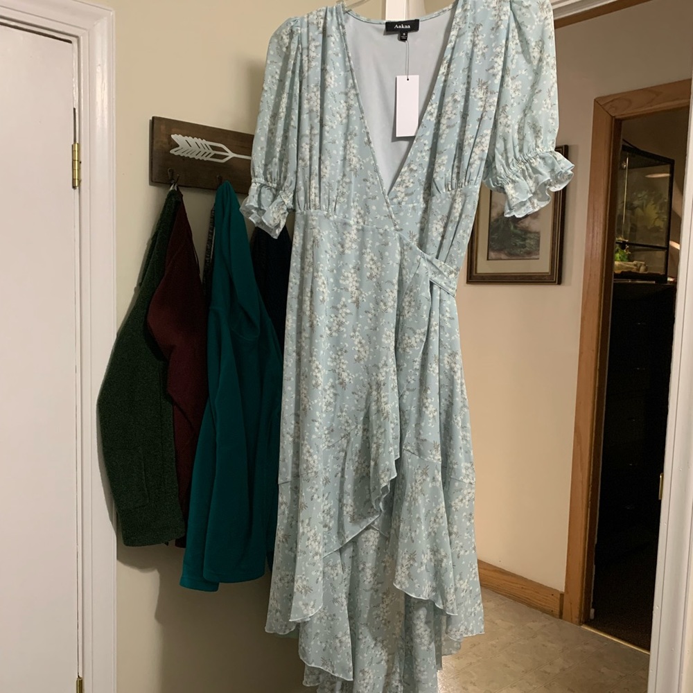 Baltic Born Blue Floral Dress Small